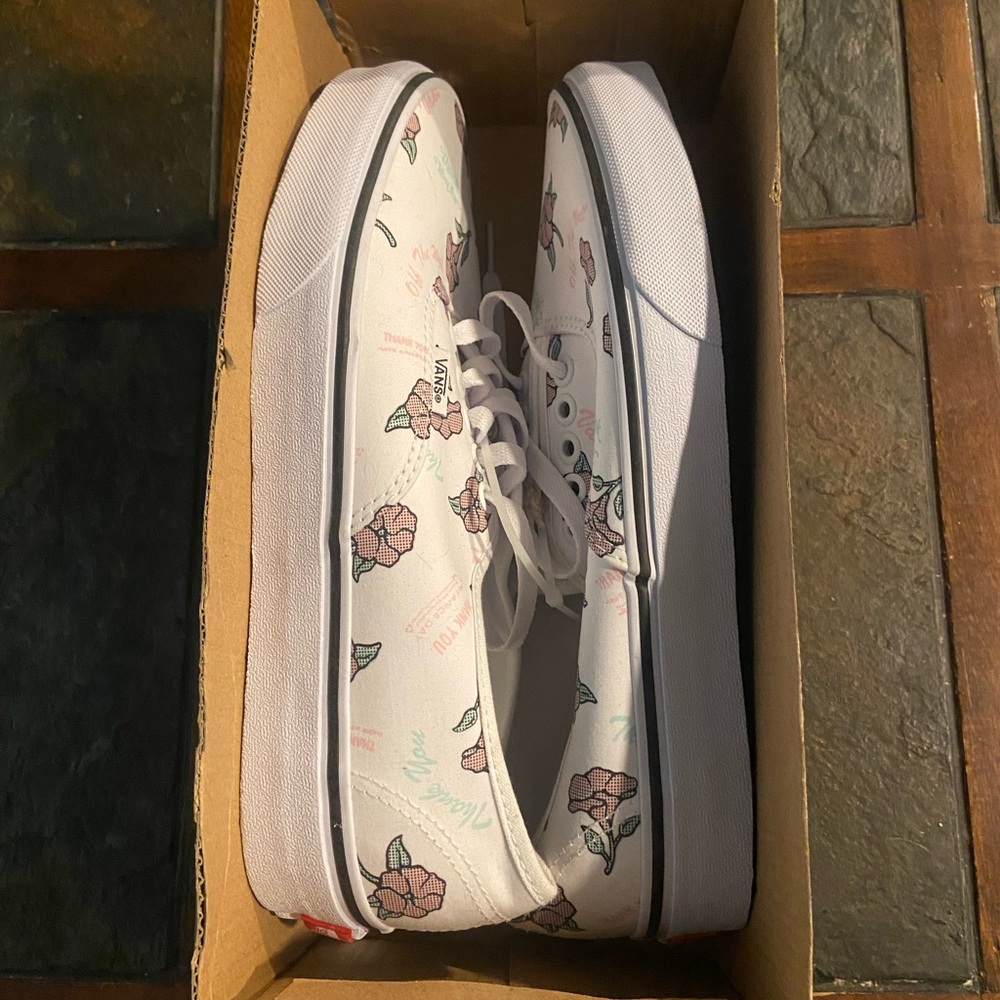 Size woman’s 8 brand new Vans.